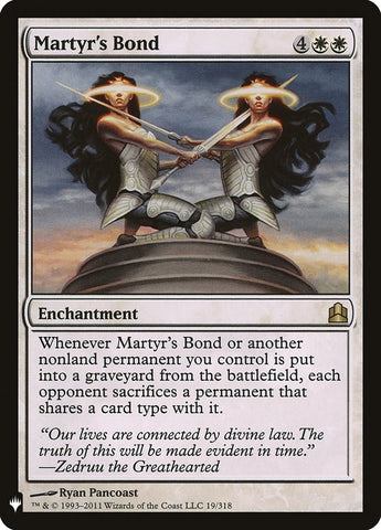 Image for Martyr's Bond (19) [The List Reprints]