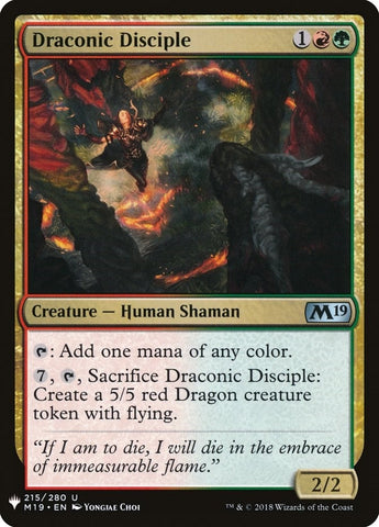 Image for Draconic Disciple (215) [The List Reprints]