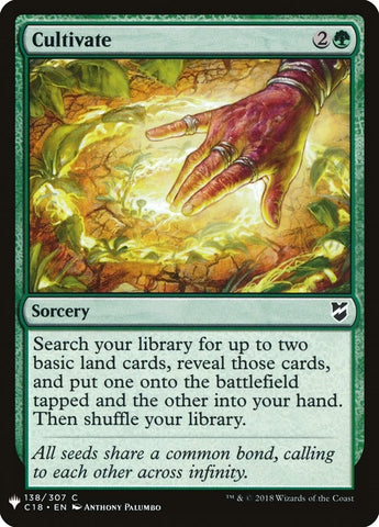 Image for Cultivate (C18) (138) [The List Reprints]