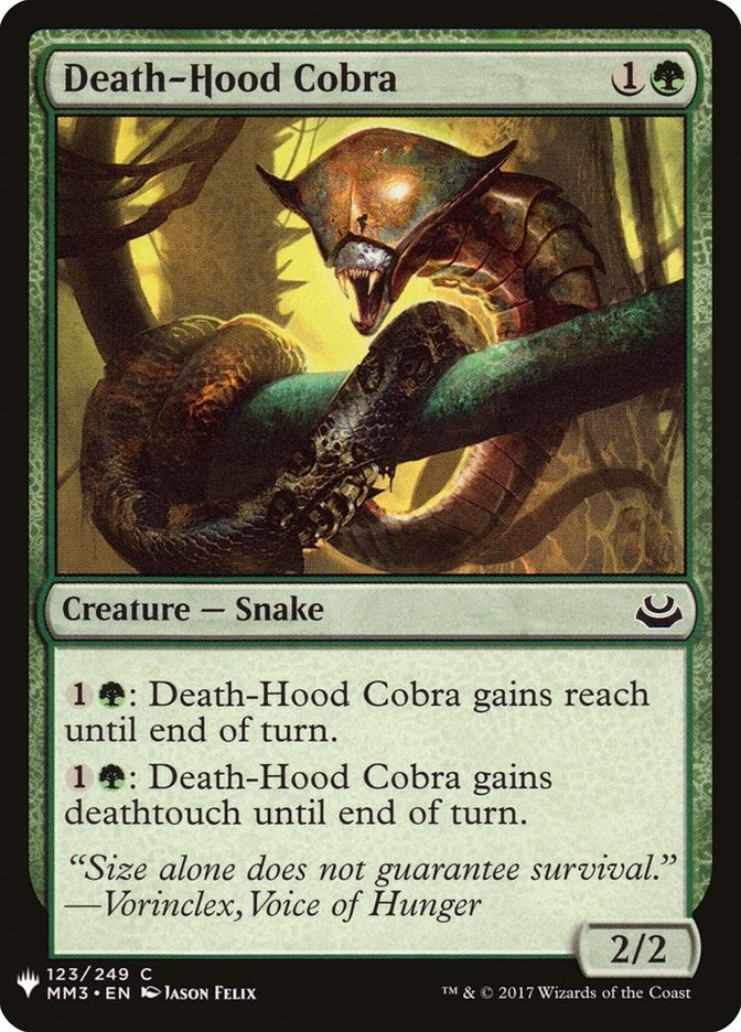 Image for Death-Hood Cobra (123) [The List Reprints]