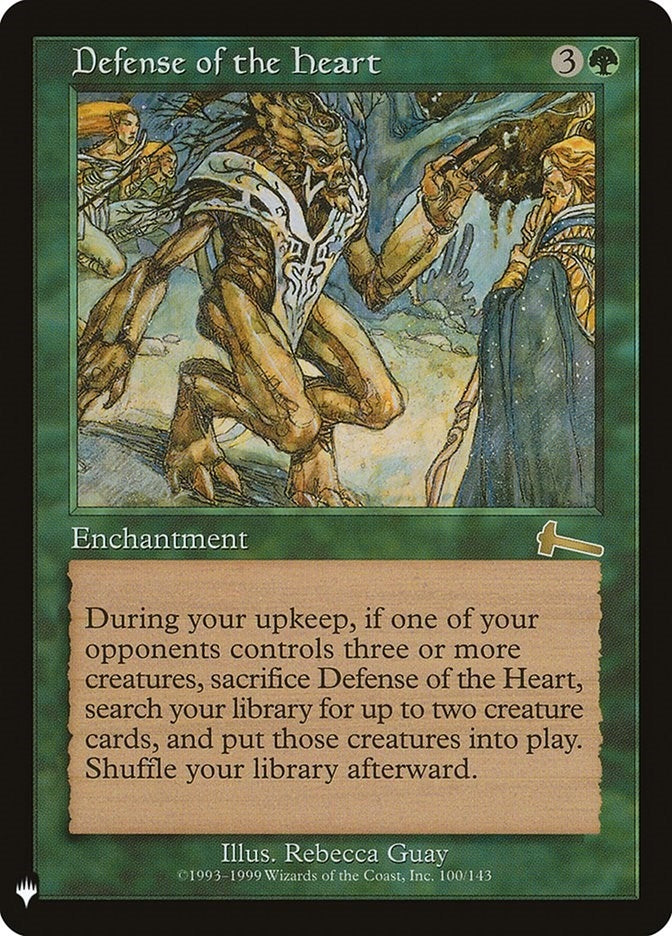 Image for Defense of the Heart (100) [The List Reprints]