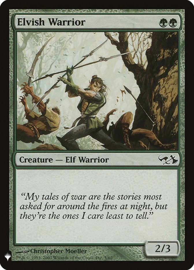 Image for Elvish Warrior (5) [The List Reprints]