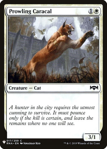 Image for Prowling Caracal (17) [The List Reprints]