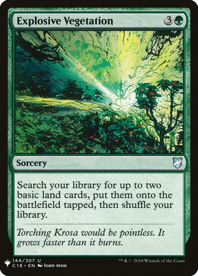 Image for Explosive Vegetation (144) [The List Reprints]