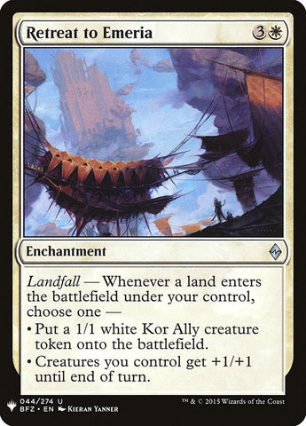 Image for Retreat to Emeria (44) [The List Reprints]