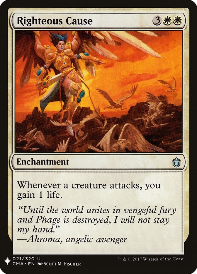 Image for Righteous Cause (21) [The List Reprints]