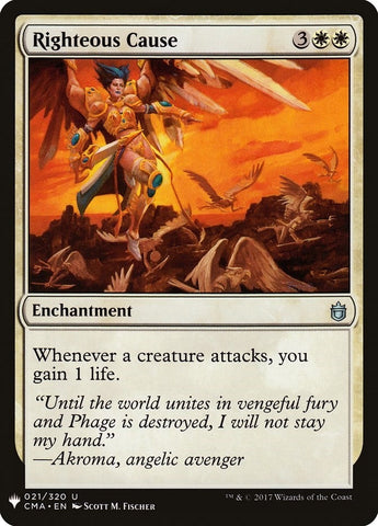 Image for Righteous Cause (21) [The List Reprints]