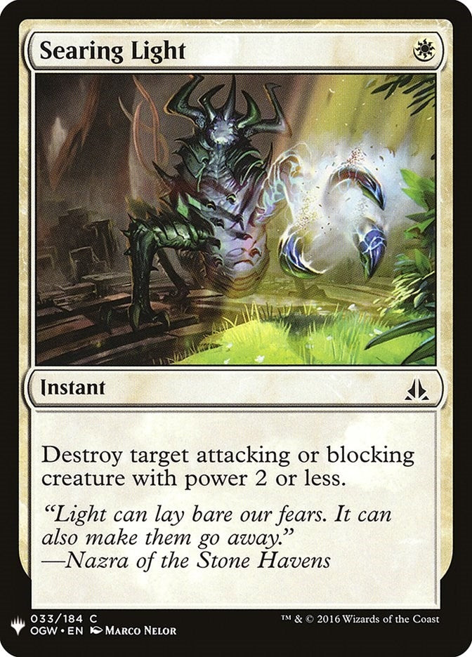 Image for Searing Light (33) [The List Reprints]