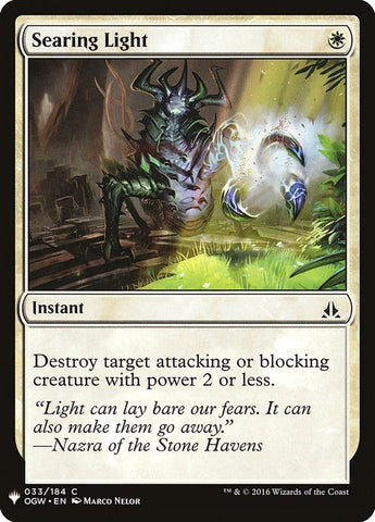 Image for Searing Light (33) [The List Reprints]
