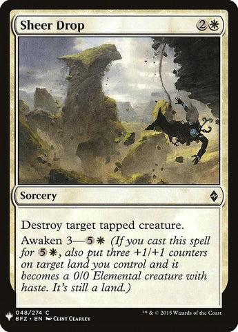 Image for Sheer Drop (48) [The List Reprints]