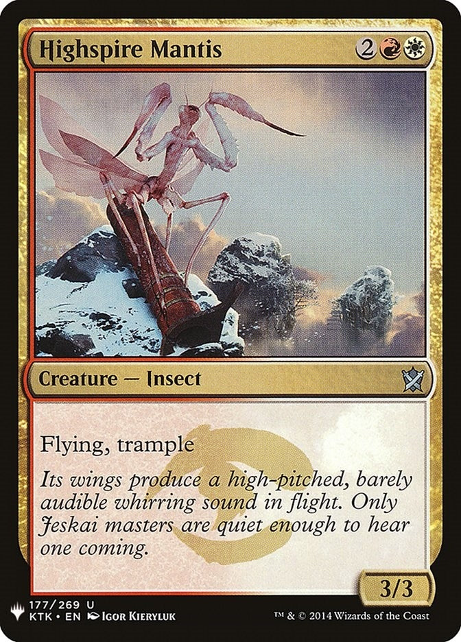 Image for Highspire Mantis (177) [The List Reprints]