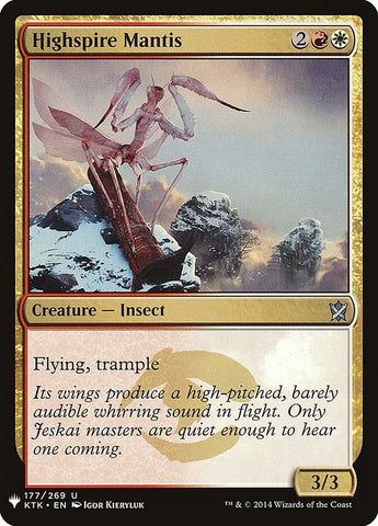Image for Highspire Mantis (177) [The List Reprints]
