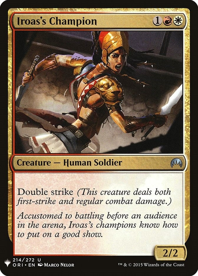 Image for Iroas's Champion (214) [The List Reprints]