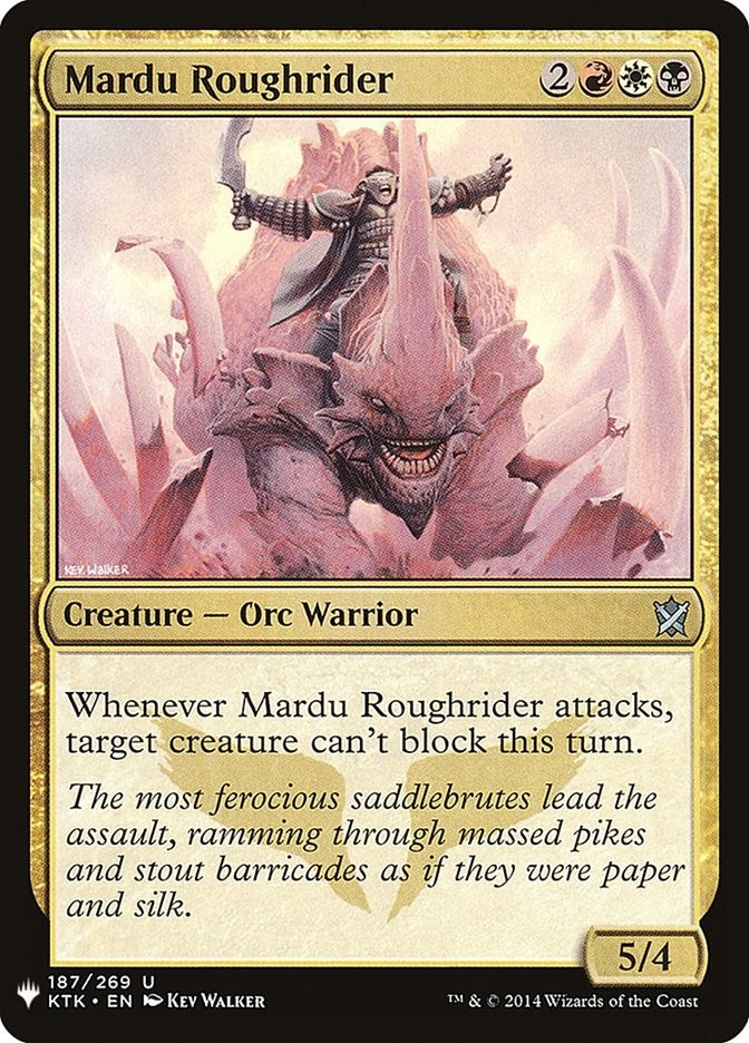 Image for Mardu Roughrider (187) [The List Reprints]