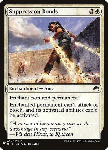 Image for Suppression Bonds (34) [The List Reprints]