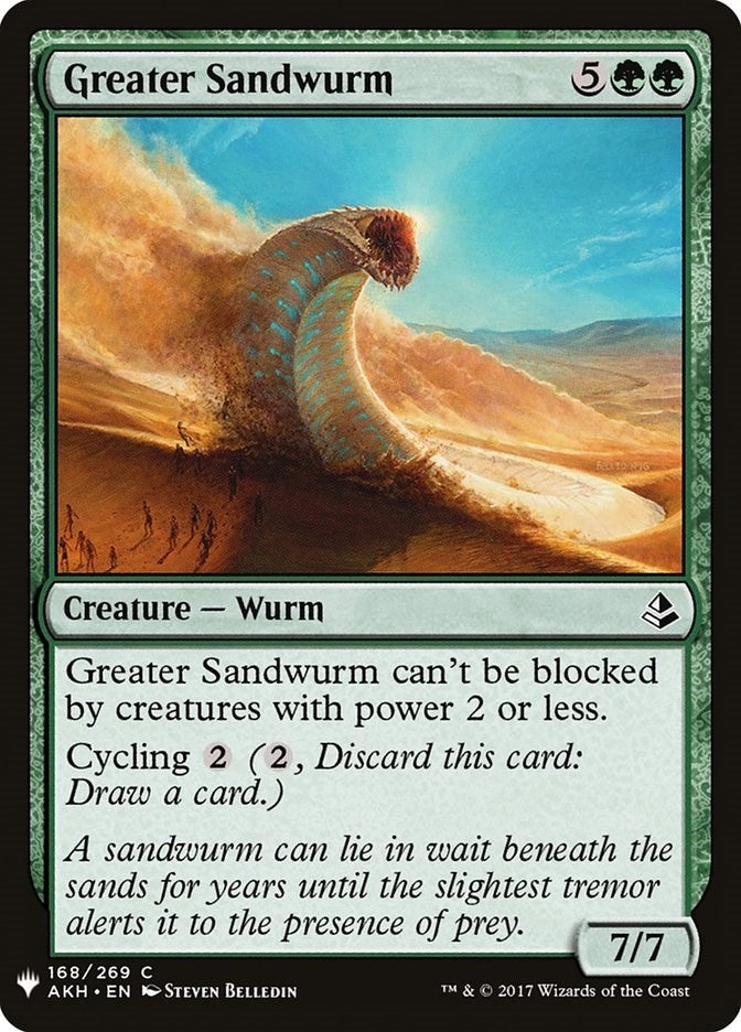 Image for Greater Sandwurm (168) [The List Reprints]