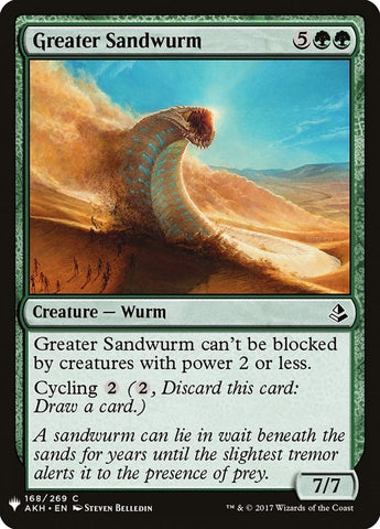 Image for Greater Sandwurm (168) [The List Reprints]