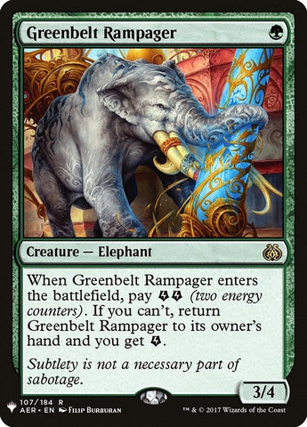 Image for Greenbelt Rampager (107) [The List Reprints]