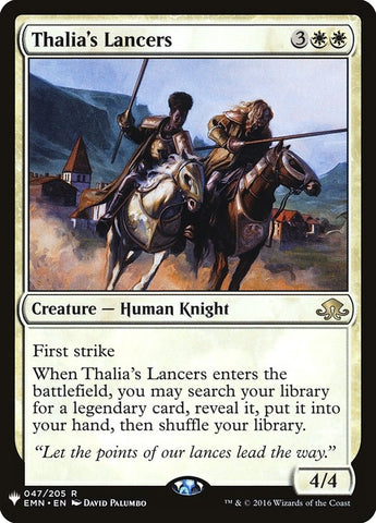 Image for Thalia's Lancers (47) [The List Reprints]