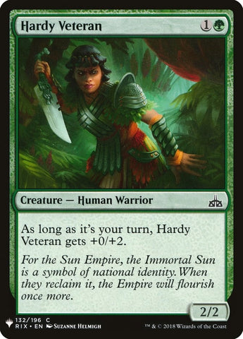 Image for Hardy Veteran (132) [The List Reprints]