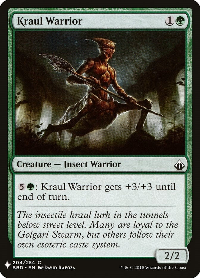 Image for Kraul Warrior (204) [The List Reprints]