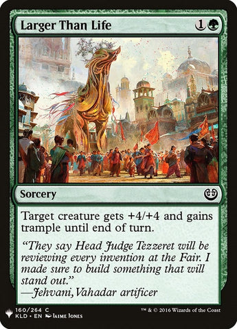 Image for Larger Than Life (160) [The List Reprints]