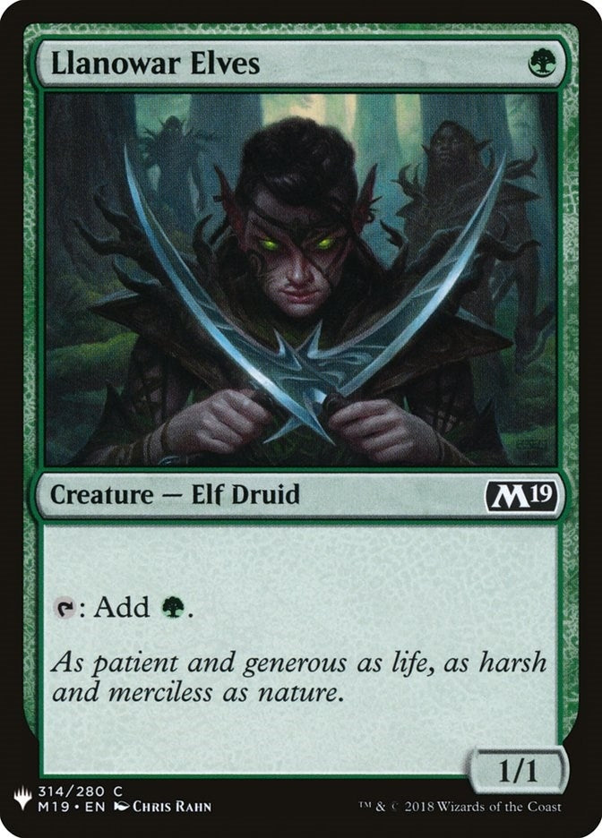 Image for Llanowar Elves (314) [The List Reprints]