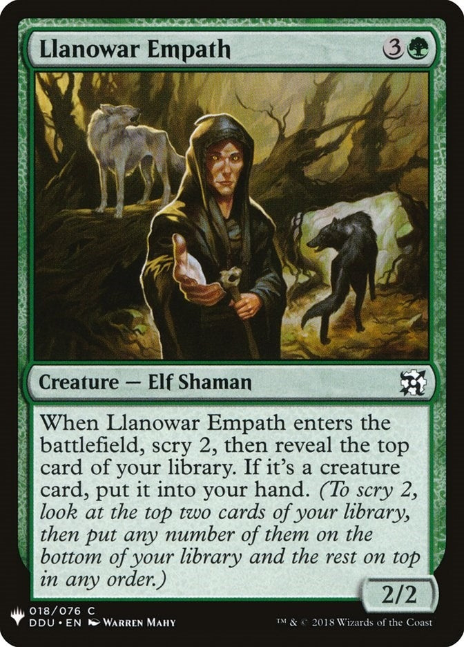 Image for Llanowar Empath (18) [The List Reprints]