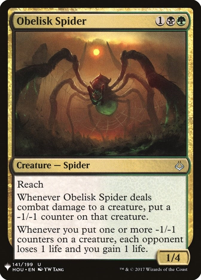 Image for Obelisk Spider (141) [The List Reprints]