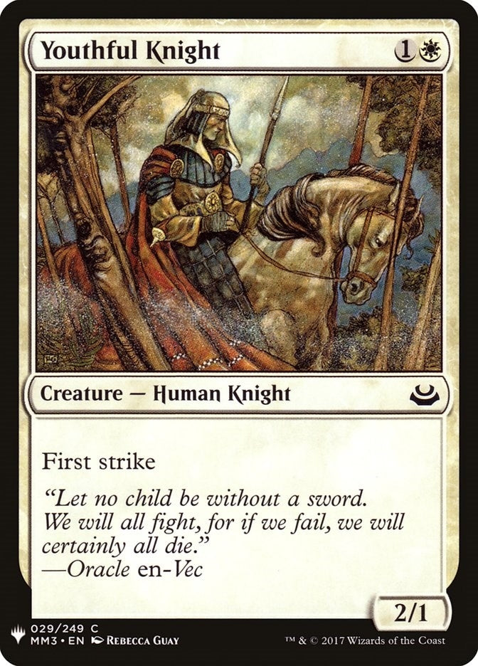 Image for Youthful Knight (29) [The List Reprints]