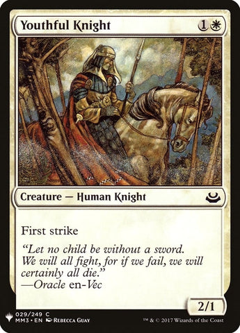 Image for Youthful Knight (29) [The List Reprints]