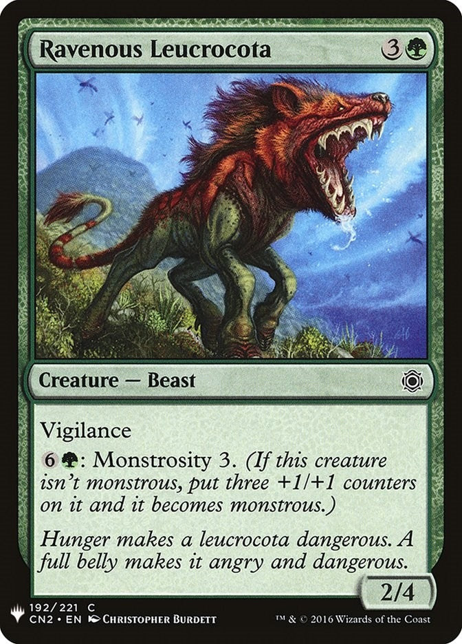 Image for Ravenous Leucrocota (192) [The List Reprints]