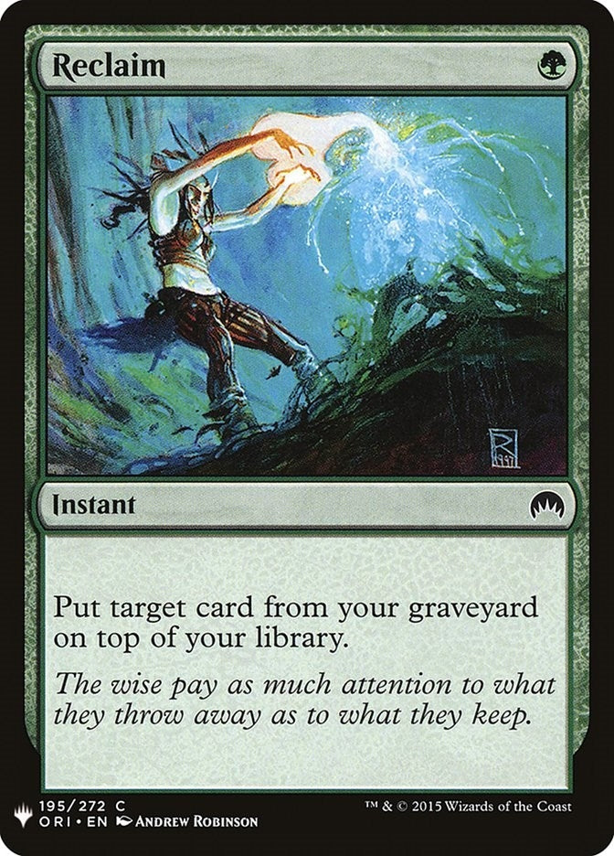 Image for Reclaim (195) [The List Reprints]