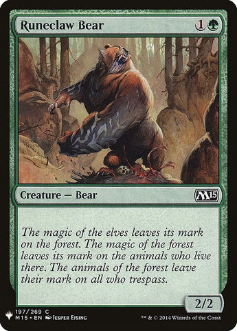 Image for Runeclaw Bear (197) [The List Reprints]