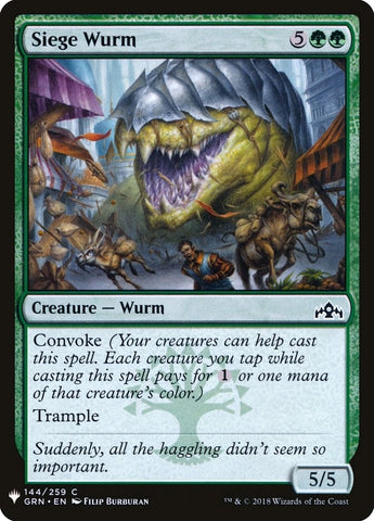Image for Siege Wurm (144) [The List Reprints]