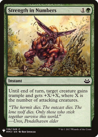 Image for Strength in Numbers (138) [The List Reprints]