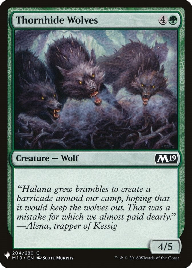 Image for Thornhide Wolves (204) [The List Reprints]