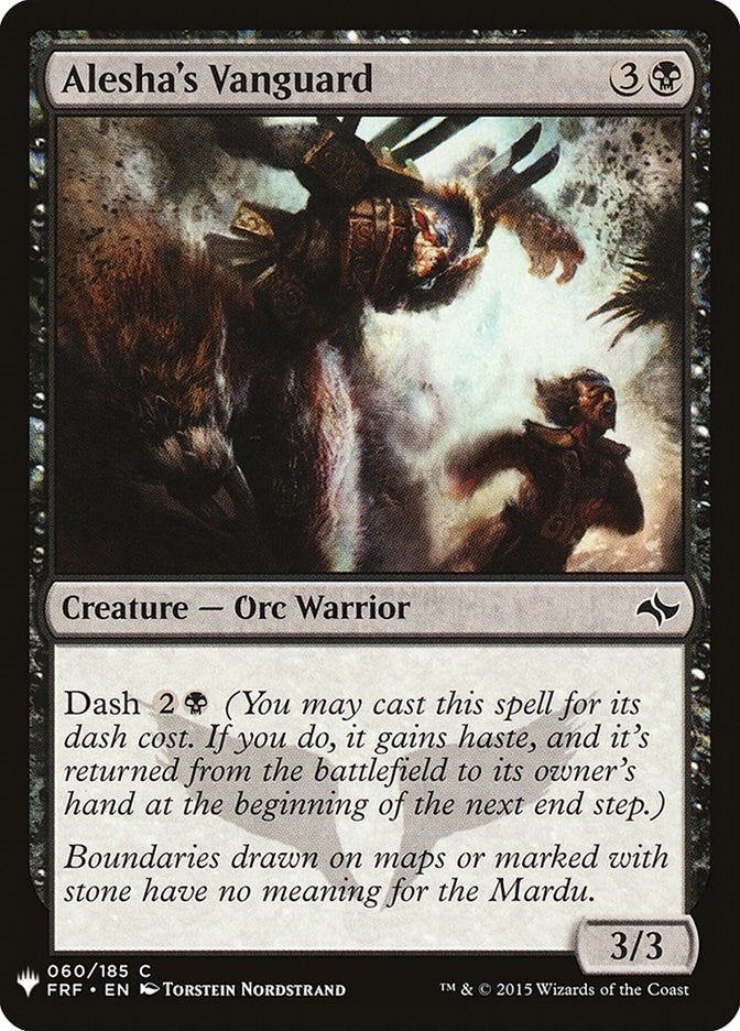 Image for Alesha's Vanguard (60) [The List Reprints]