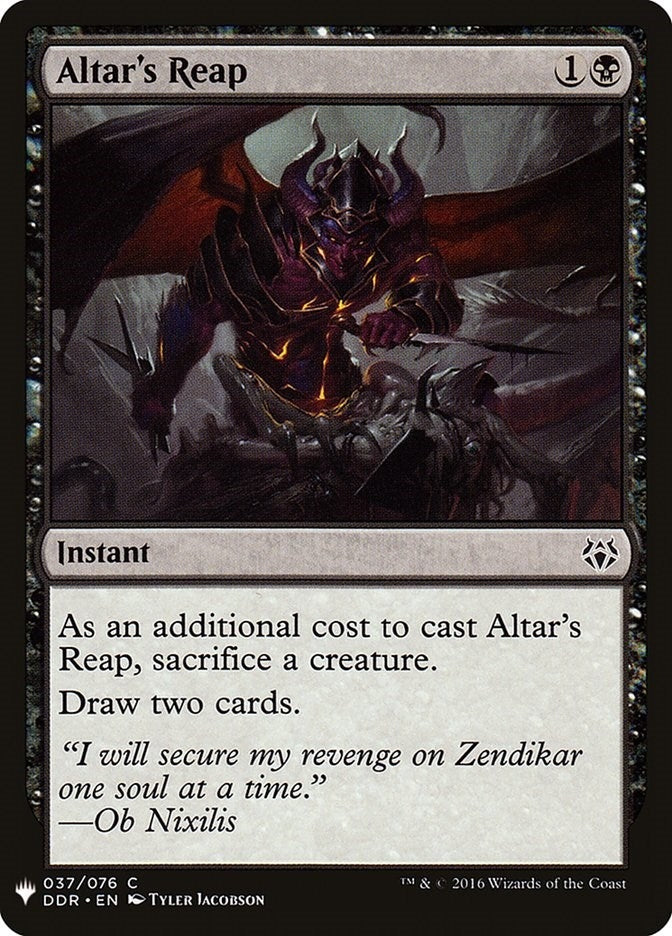 Image for Altar's Reap (37) [The List Reprints]