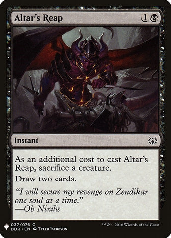 Image for Altar's Reap (37) [The List Reprints]