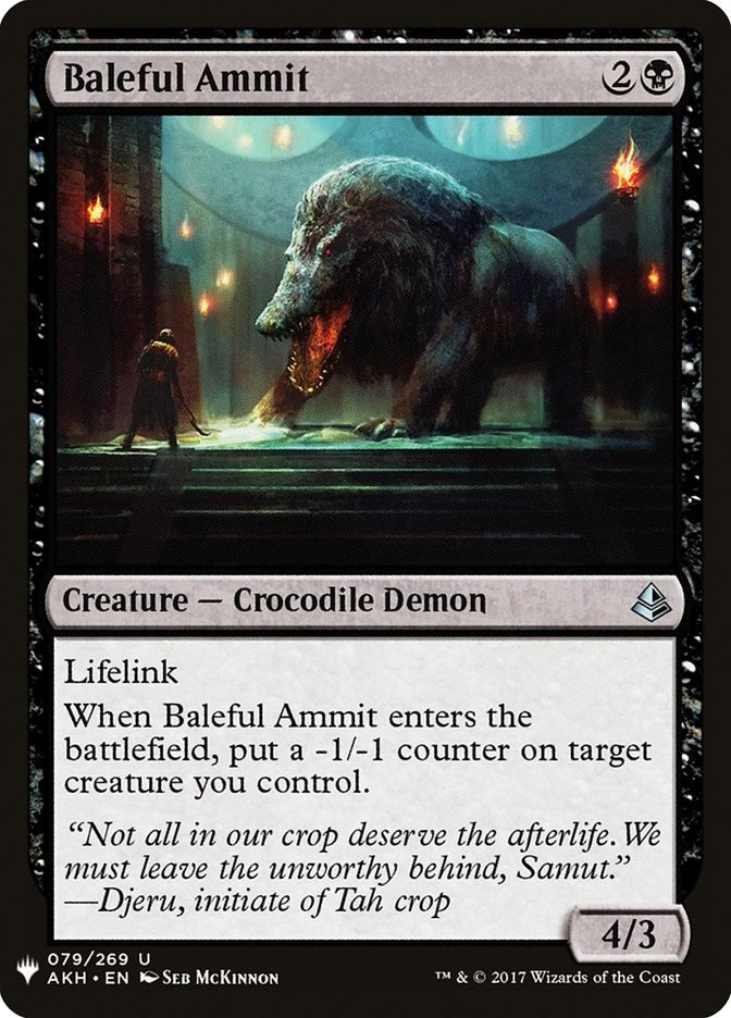 Image for Baleful Ammit (79) [The List Reprints]