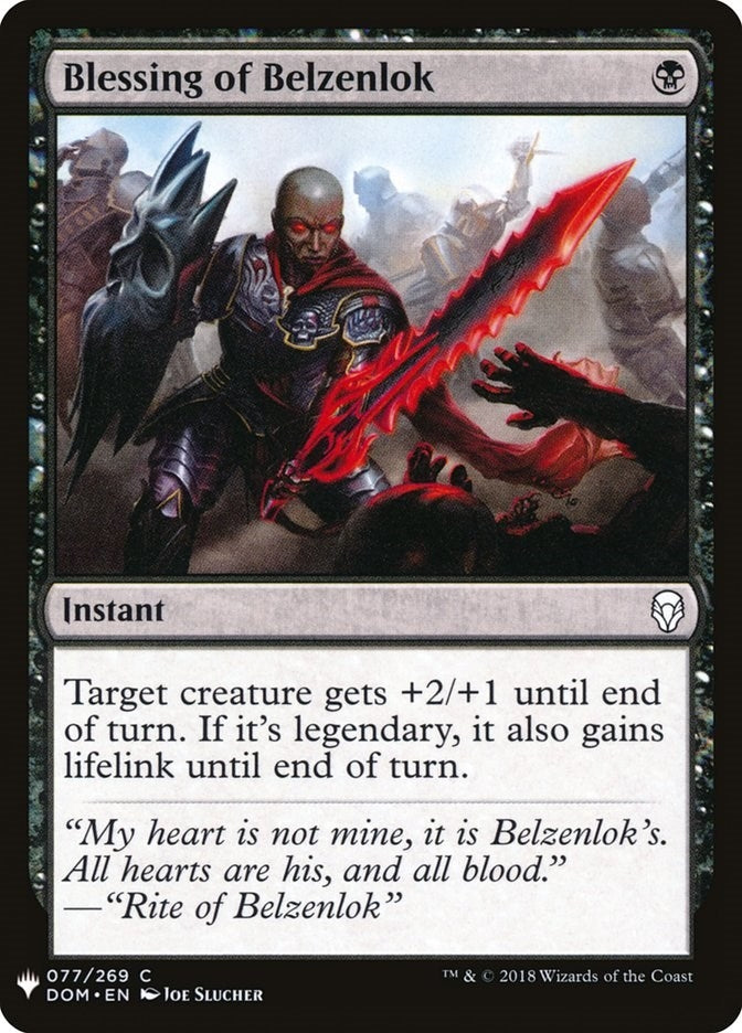 Image for Blessing of Belzenlok (77) [The List Reprints]