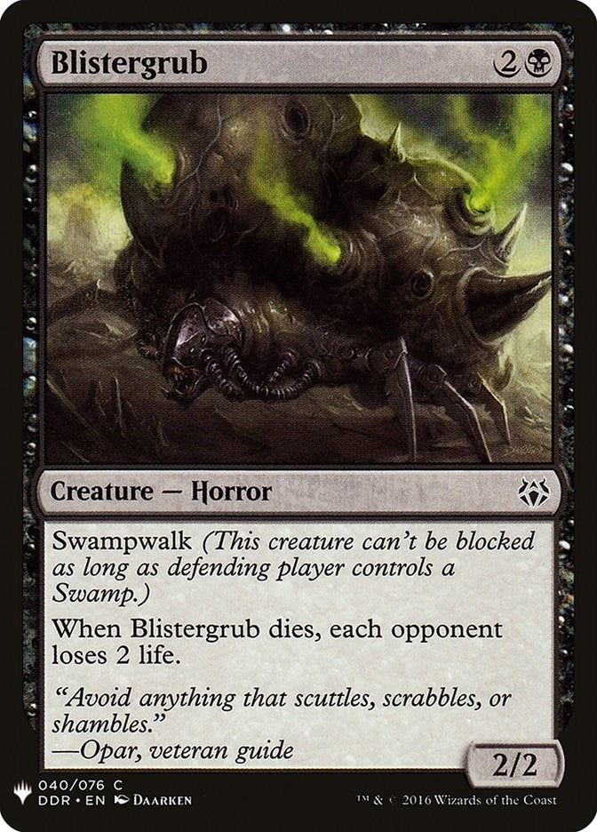Image for Blistergrub (40) [The List Reprints]