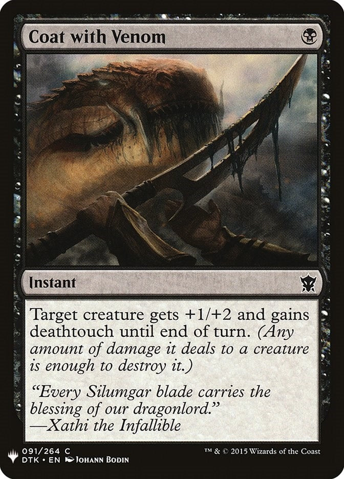 Image for Coat with Venom (91) [The List Reprints]