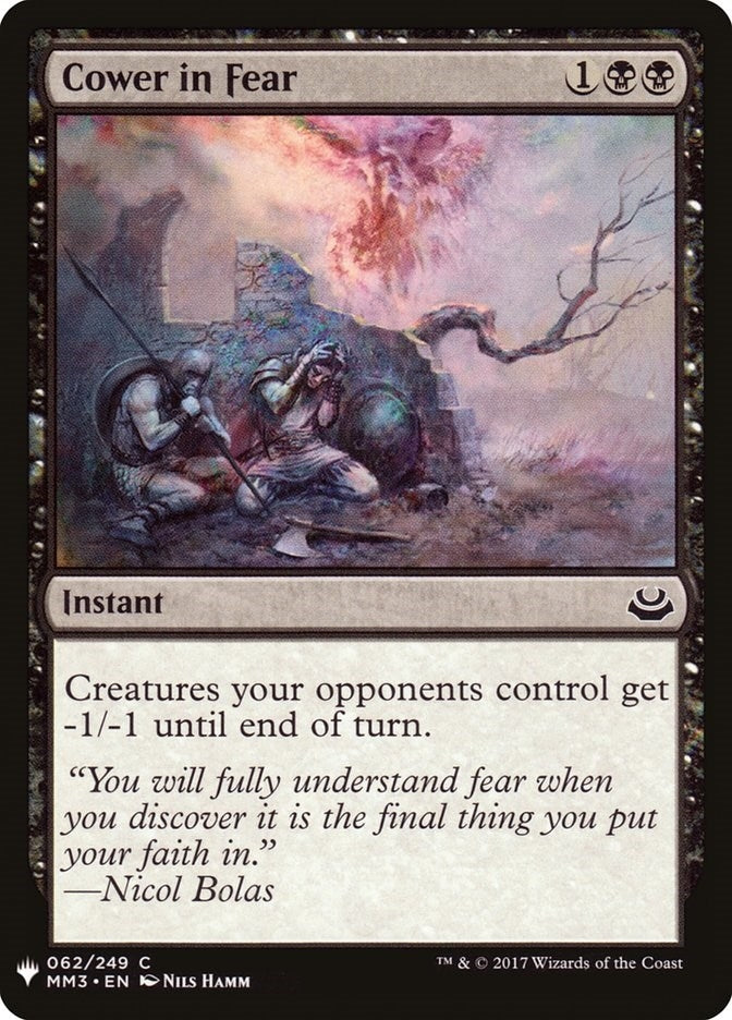 Image for Cower in Fear (62) [The List Reprints]