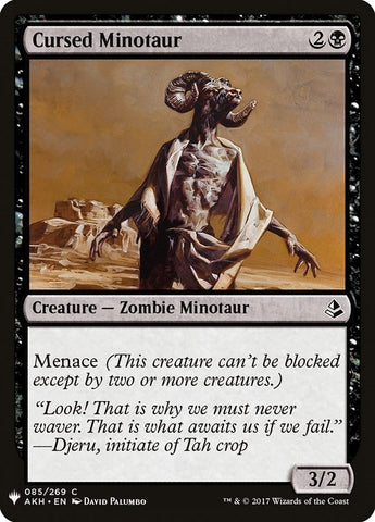 Image for Cursed Minotaur (85) [The List Reprints]