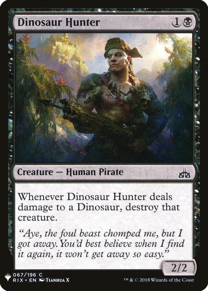 Image for Dinosaur Hunter (67) [The List Reprints]