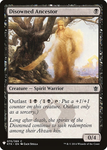 Image for Disowned Ancestor (70) [The List Reprints]