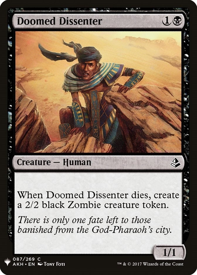 Image for Doomed Dissenter (87) [The List Reprints]