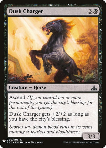 Image for Dusk Charger (69) [The List Reprints]